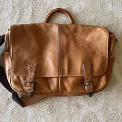 LLbean Leather Messenger Bag