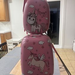 Girls Pink Luggage Set 