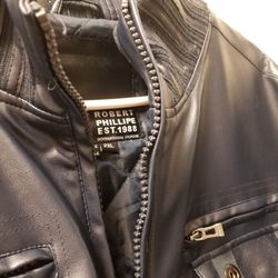New ! 2XL Mens Leather Jacket. New!