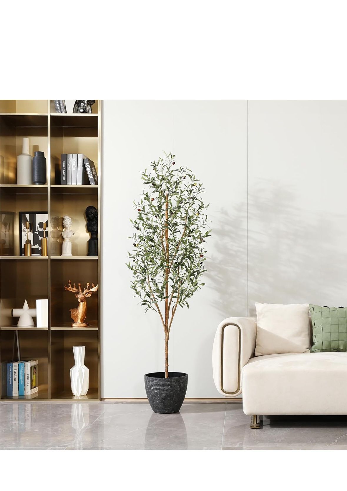 6ft Tall Artificial Olive Tree
