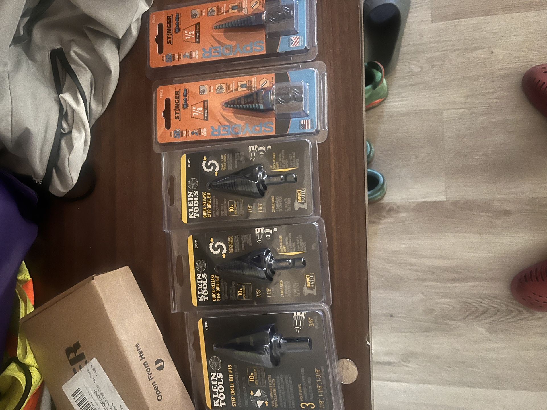 Brand New Klein Tool And Spyder Step Bits Never Used