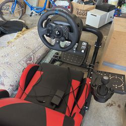 Logitech G920 Wheel, Shifter & Chair All In One Built