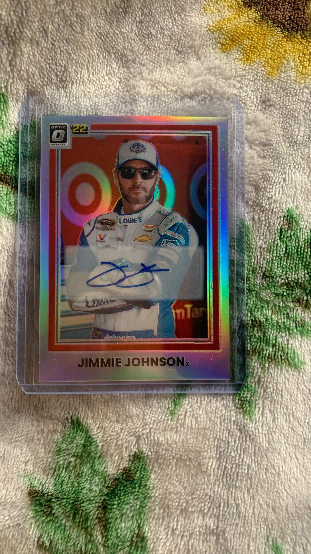 Jimmie Johnson Autographed NASCAR Trading Card