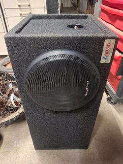 Phoenix gold SX110D4 subwoofer 10 with ported box.  All function.  Subwoofer alone cost alot what im asking.  Merced pick  150.00 ask for obo