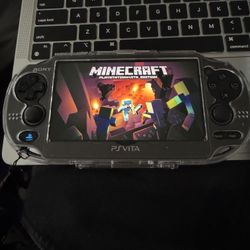 PsVita Oled Midnight Black 256gb (Screen Protector/Charger/Case/ Clear Case)