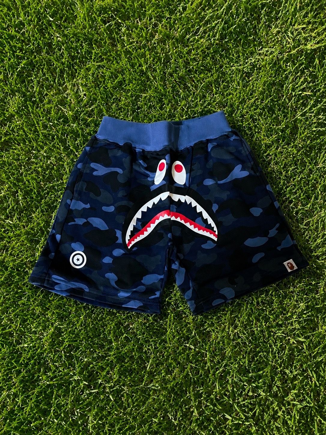bape shorts dark blue Size Medium