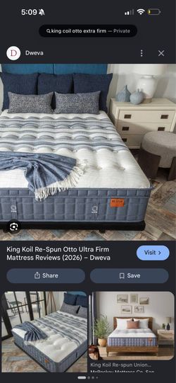 King Koil Extra-Firm Queen Mattress + box spring