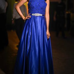 Blue Ball Gown Dress