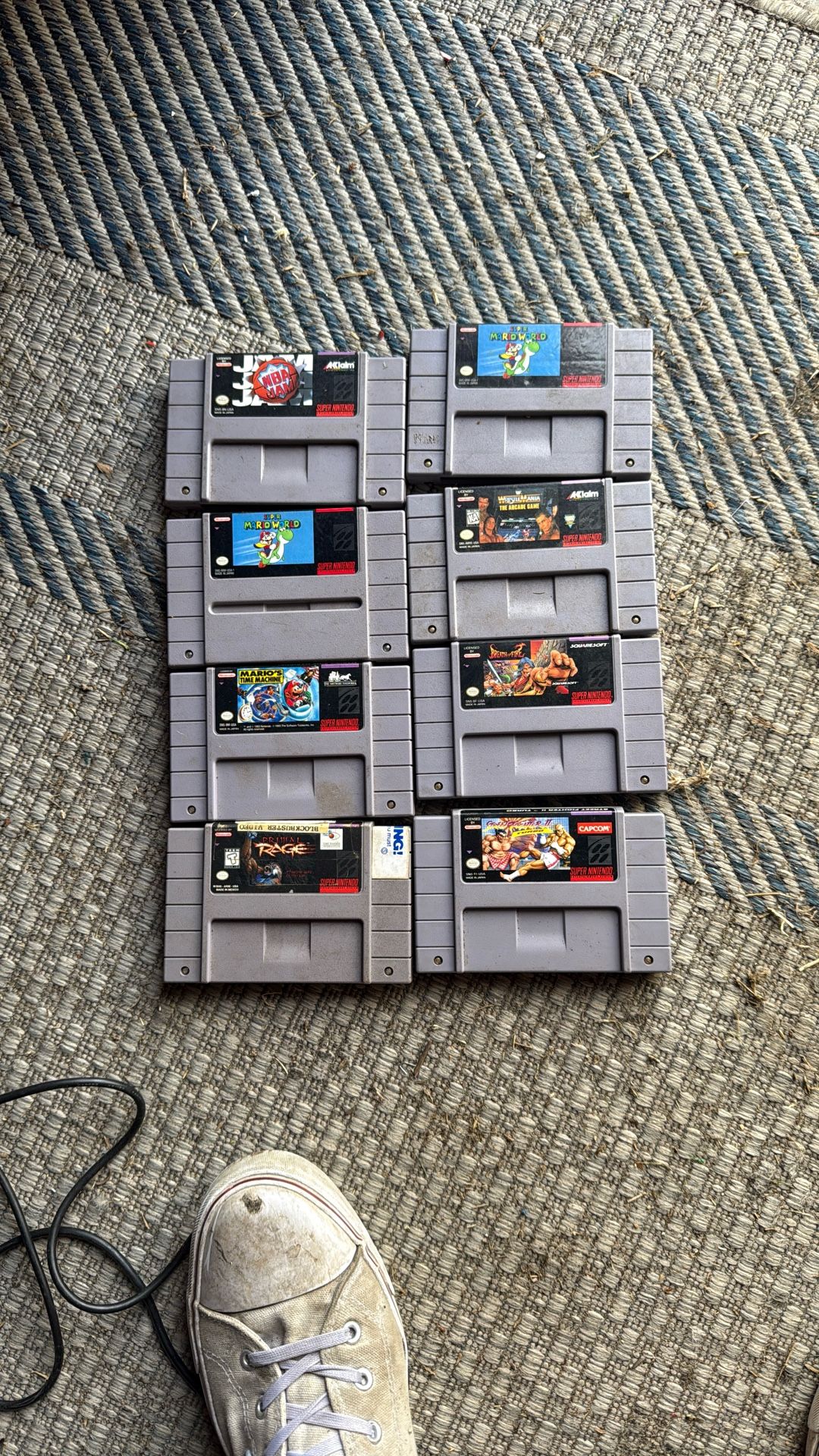 Super Nintendo Games 8 Games Total