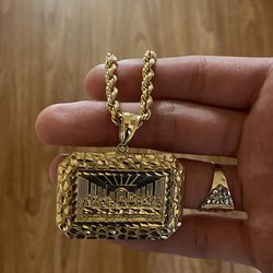 10k Chain And Pendant 