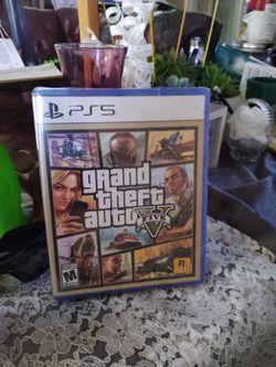 PlayStation 5 game Grand theft Auto still with the plastic never opened