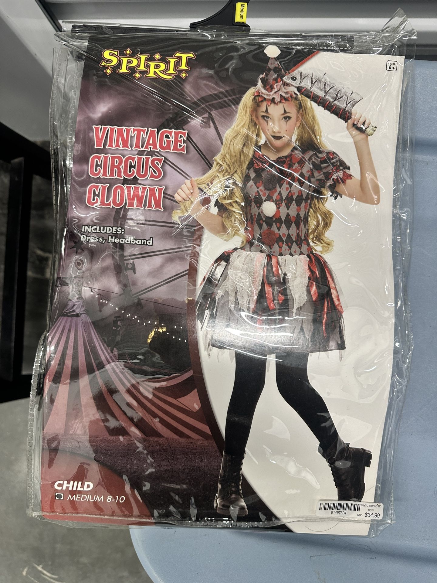 Girl Circus Clown Costume 