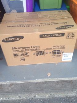 Samsung over the range microwave oven.