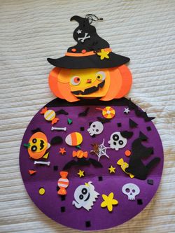 Pumpkin Felt Tree
