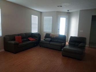 Faux Leather Sectional
