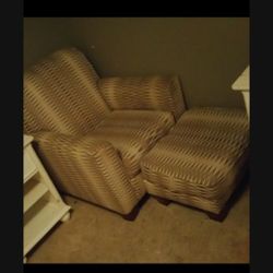 Brouhill Chair And Matching Ottoman