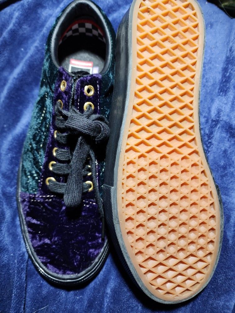 Vans, Teal And Purple Men's 7.5 US