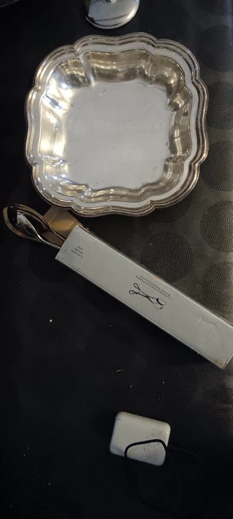 Silver Thongs And Dish
