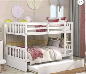 Full size bed bed twin  trundle all mattress included asking 125 or best offer