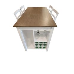 🚨MOVING SALE🚨FARMHOUSE  TABLE with 4CHAIRS (COUNTER HEIGHT)