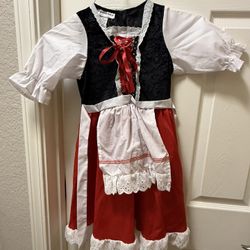 Girls German Traditional Dirndl Dress Oktoberfest Bavarian Costume - size S Price is firm