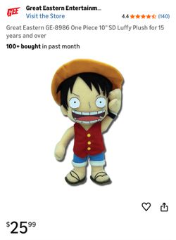 One Piece 10" SD Luffy Plush