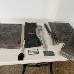 Birald BBQ Grill Set – Stainless Steel Griddle Plates & Cleaning Tools