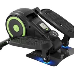 Under Desk Elliptical, Electric Ellipse Leg Exerciser as Seen on TV for Seniors, Pedal Exerciser Fully Assembled with 8 Resistance Levels, Portable Le