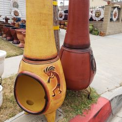Clay Pots, Macetas, Pottery, Gardening, Metal Decor, Barro, Sun&Moon Decor, Aztec Suns, Aztec Moons, Maseteros, Chimenia, Fire Pit