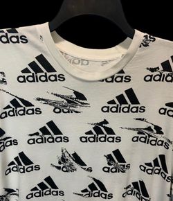 Adidas All-Over Print White T-Shirtadidas