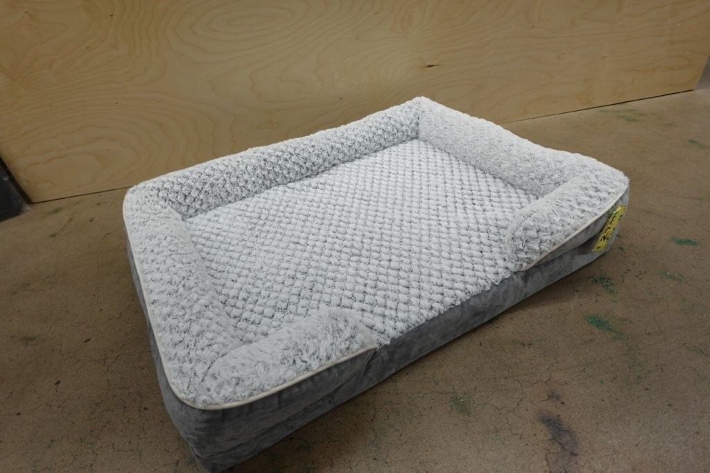 Orthopedic Dog Beds for Large Dogs Anti-Slip Bottom in Grey
