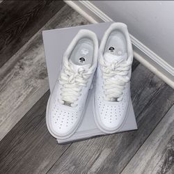 Men’s Size 9.5 White AF1 