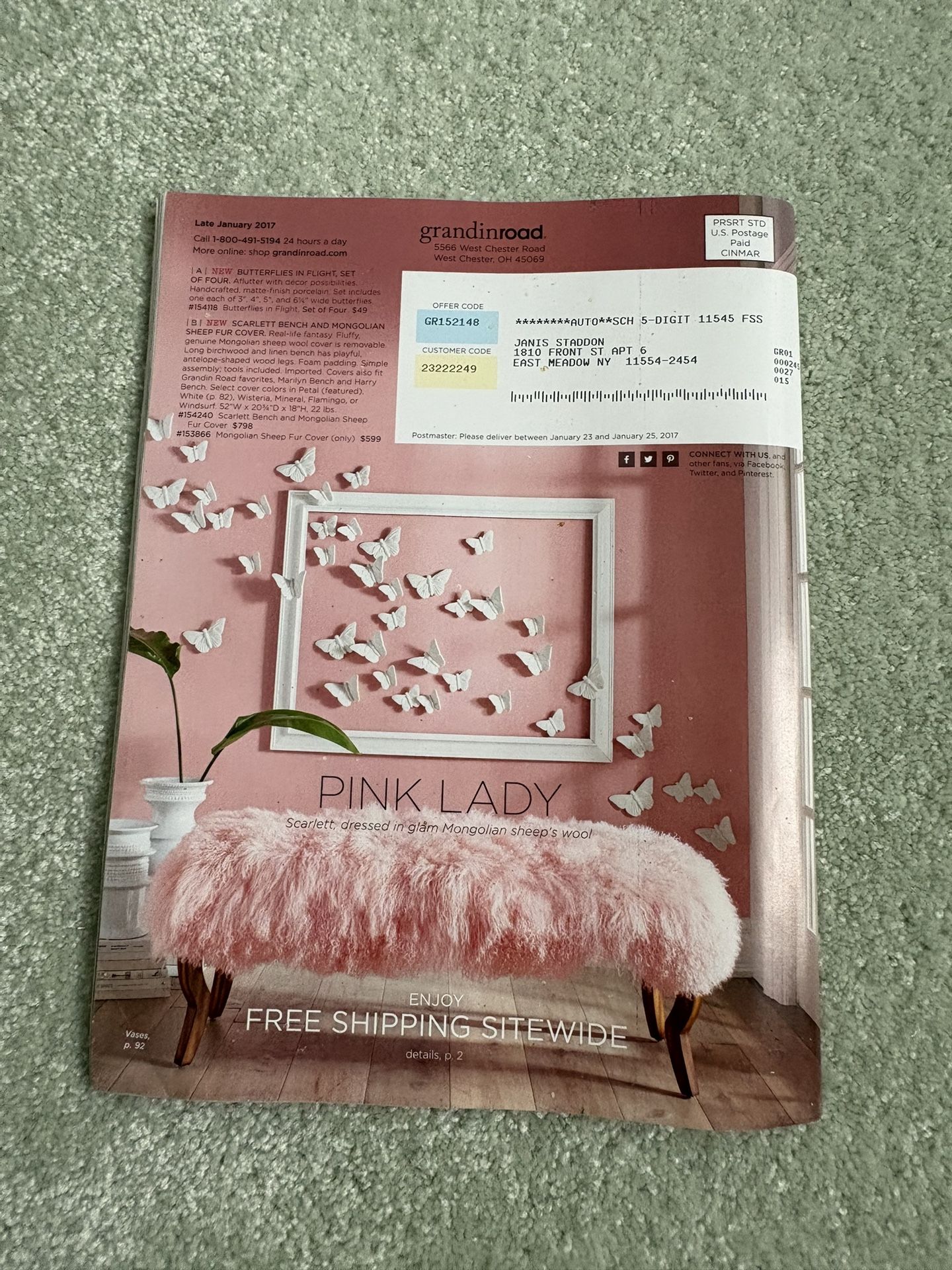 Grandinroad Late January 2017 catalog