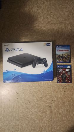 PS4 NIB WITH SEALED GAMES