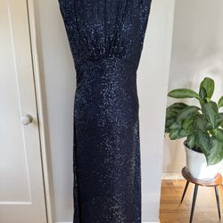 Navy Sequin Dress