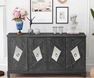 60" Modern Sideboad Buffet Cabinet,