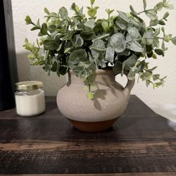 2 pots and random decor