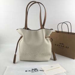 COACH Bucket Bag CA165 Large White