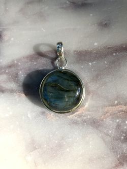Labradorite sterling silver pendant