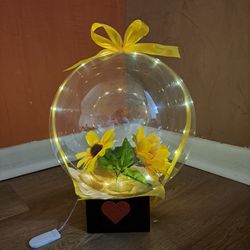 Mother Day Artificial Sun Flowers  Ballon 