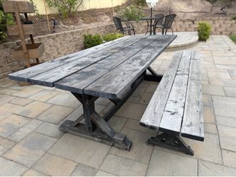 FREE Solid Wood Table and Bench