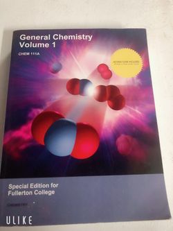 General ChemistryVolume 1 - Chem 111A - Special Edition for Fullerton College