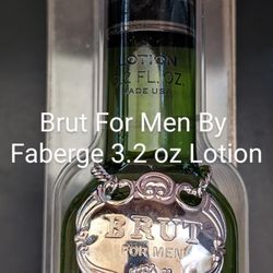 Brut For Men By Faberge Lotion 3.2 fl oz. Looks Like Cologne To Me, Full Bottle. East Or West