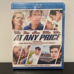 At Any Price Blu Ray Movie NEW SEALED Zac Effron Dennis Quaid Racing 2013