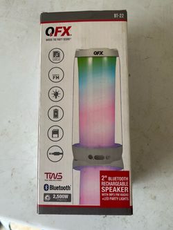 QFX BT-22 Bluetooth Speaker with LED Lights