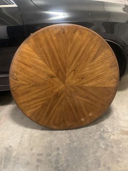 Solid wood round tabletop — 39.5" diameter