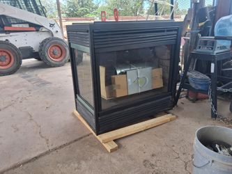 Fireplace with exhaust