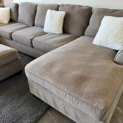 Sectional Sofa Couch Sala Ottoman 