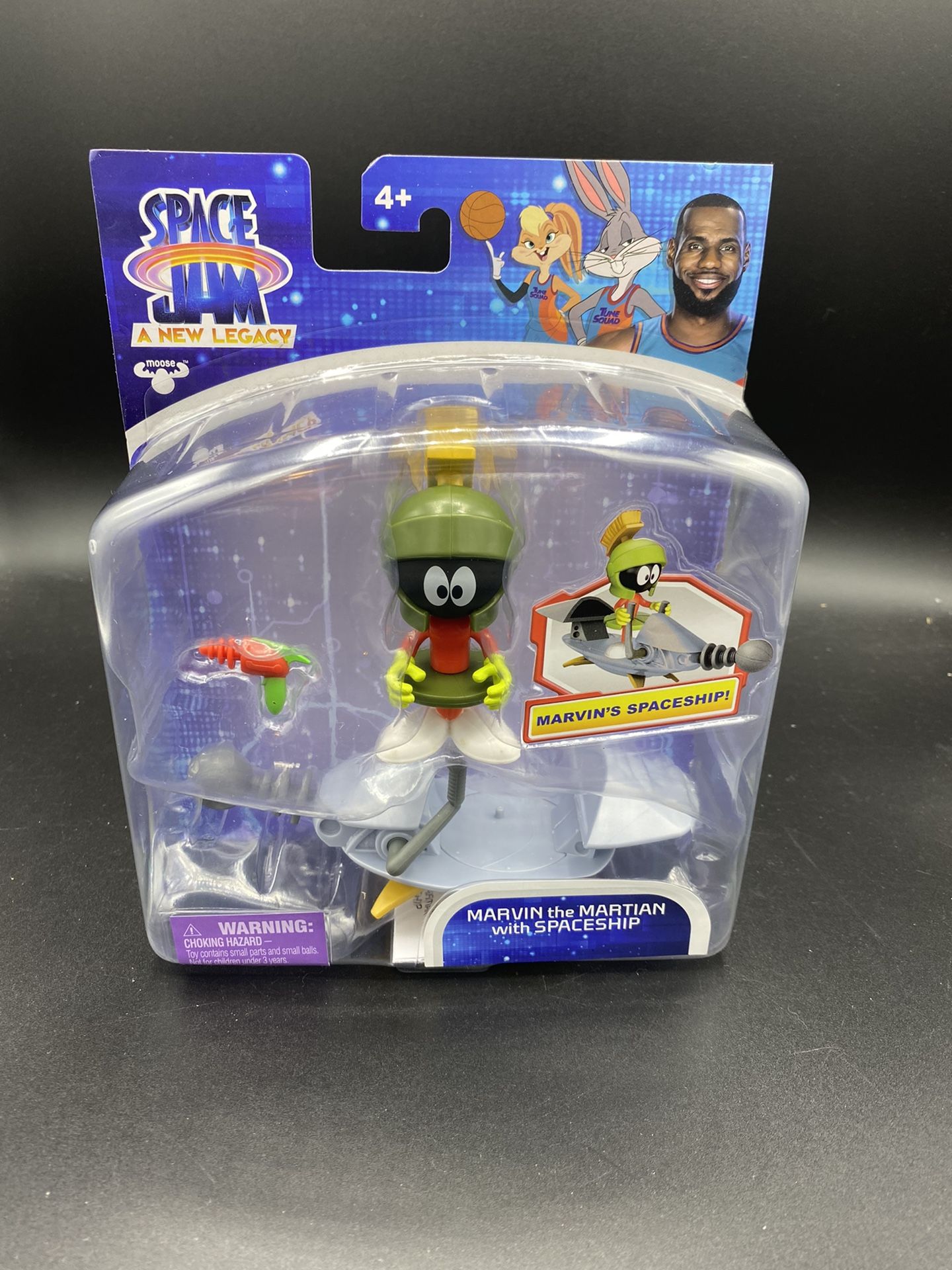 2021 SPACE JAM A NEW LEGACY 5" Marvin The Martian With Spaceship Brand New