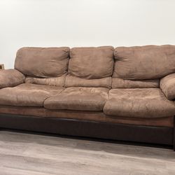 Large brown couch